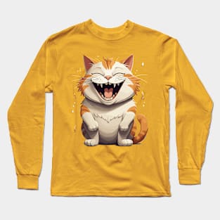 laughter cat Long Sleeve T-Shirt